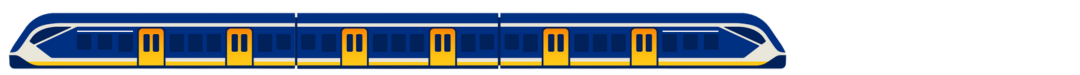 Grafische weergave van een NS Sprinter